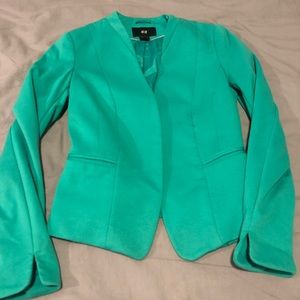 slim fit teal blazer!
